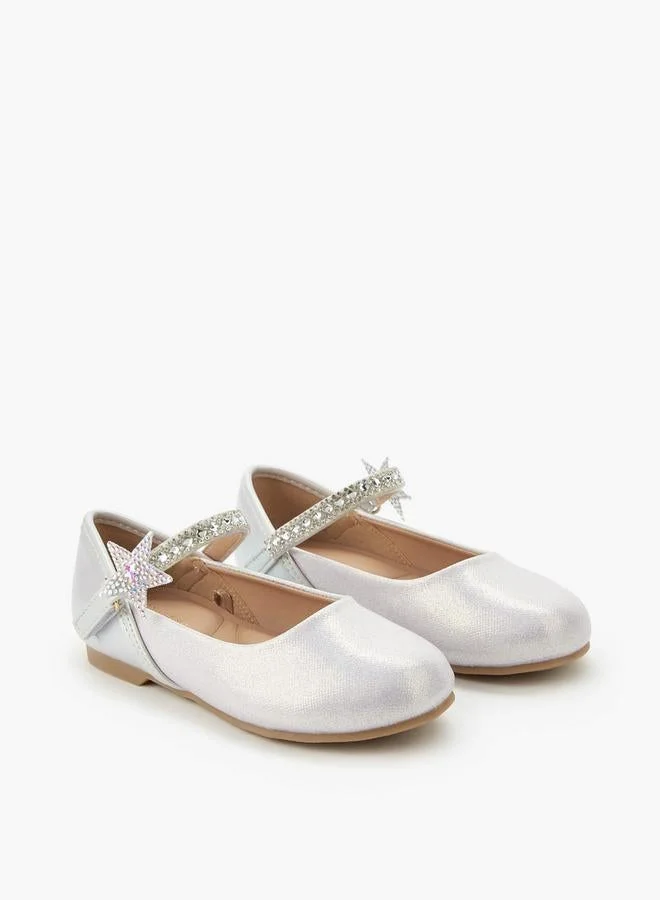 JUNIORS Girls Hook and Loop Ballerina Shoes Ramadan Collections